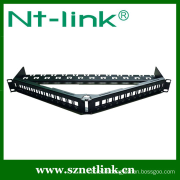 High integrated unloaded right angle Patch Panel